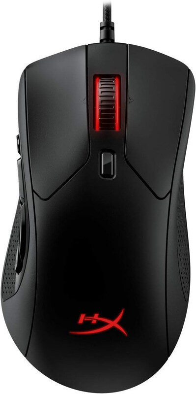 

Generic HyperX Pulse fire Raid Customizable RGB Lighting with Gaming Mouse, Black