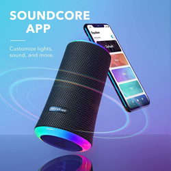 Anker Soundcore Flare 2 IPX7 Waterproof Bluetooth Speaker, Black