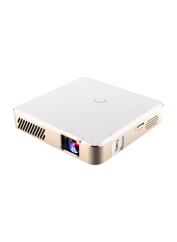 

Generic Portable Mini DLP Smart Projector, S350, White/Bronze