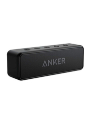 Anker Soundcore 2 12W Stereo Sound, IPX7 Waterproof Portable Bluetooth Speaker, Black