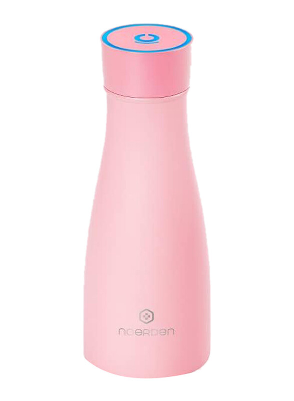 

Noerden 350ml Liz 350 Self-Cleaning BPA-Free Lid UV Sterilization Hydration Stainless Steel Smart Water Bottle, Pink