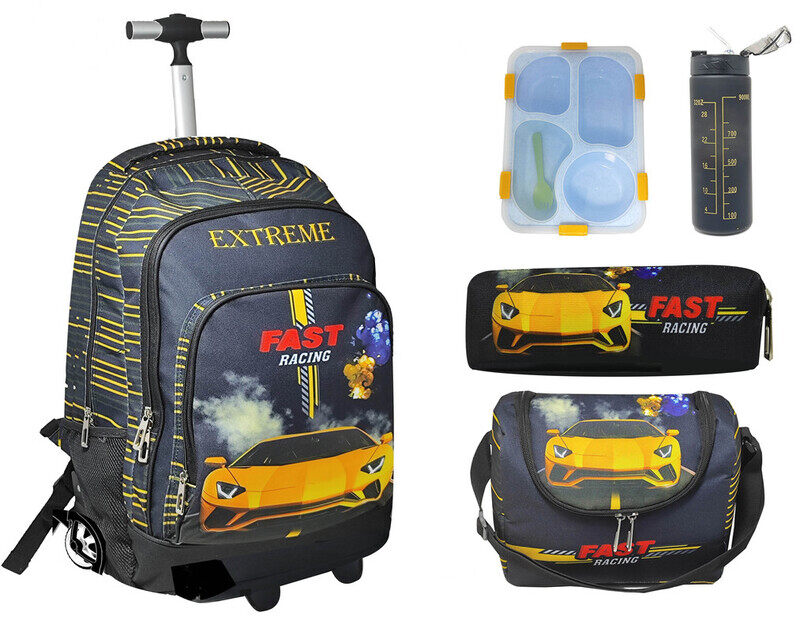 

Extreme 2 Wheels Trolley 5pcs set Yellow car