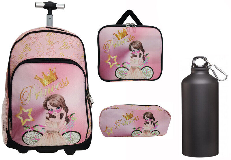 

Shark Princess on Bicycle designed Trolley 4 Pcs set