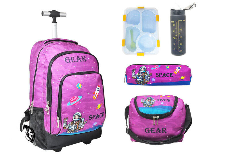 

Gear 2 Wheels Trolly 5pcs set Girl Astronut on Mars