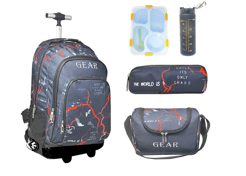 

Gear 2 Wheels Trolley 5pcs set The World