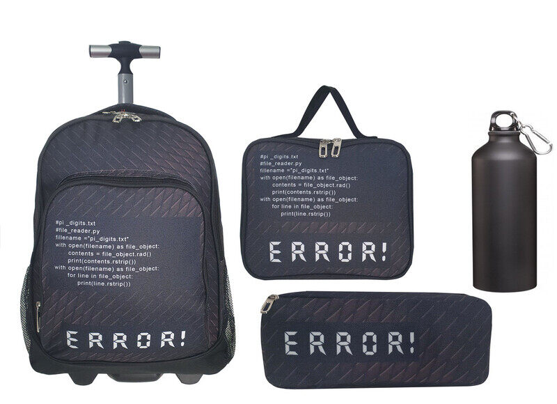 

Oxford Error Message designed Trolley 4 Pcs set