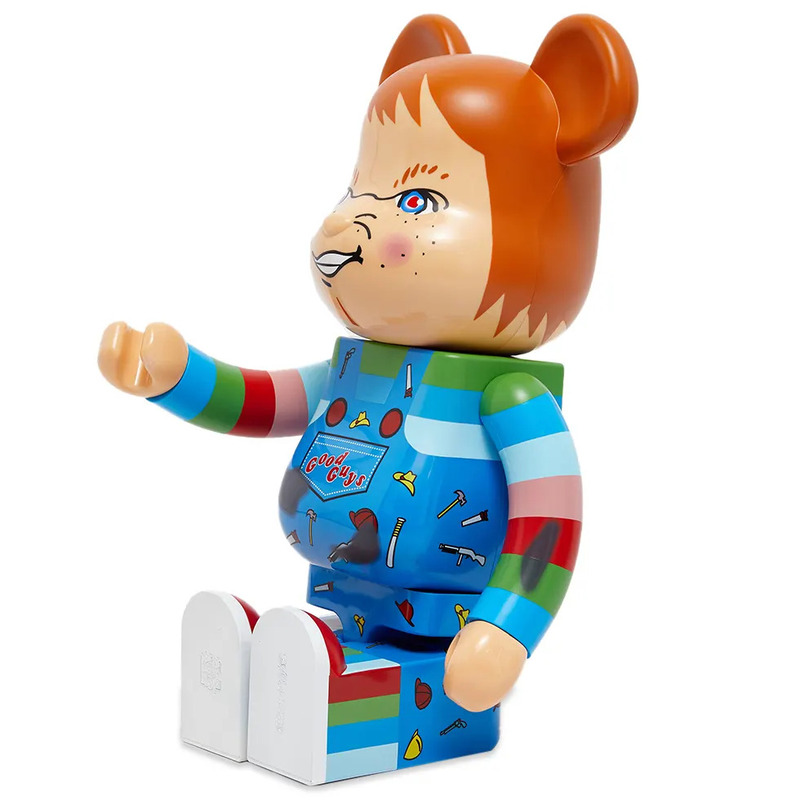 Violent Bear Building Blocks Bear, 1000, Be@brick Chucky Childs Play 2 Figurine Model, Handmade Collectible Toy Ornament Sculpture, 70cm