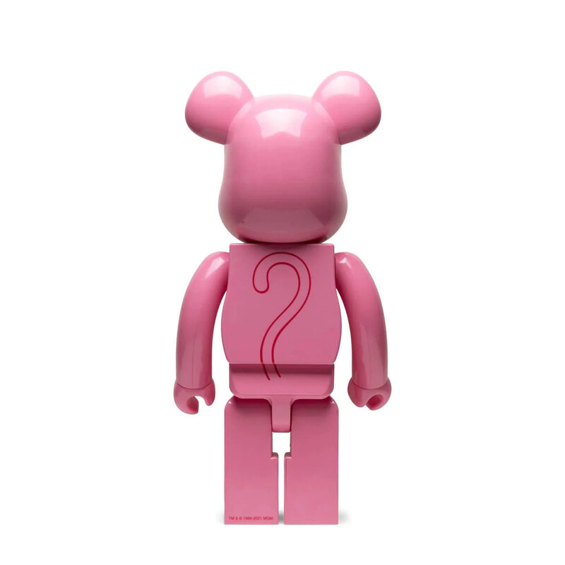 Violent Bear Building Blocks Bear, 1000, Be@brick Pink Panther Figurine Model, Handmade Collectible Toy Ornament Sculpture, 70cm