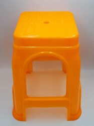 Ex High Plastic Stool Chair, Orange