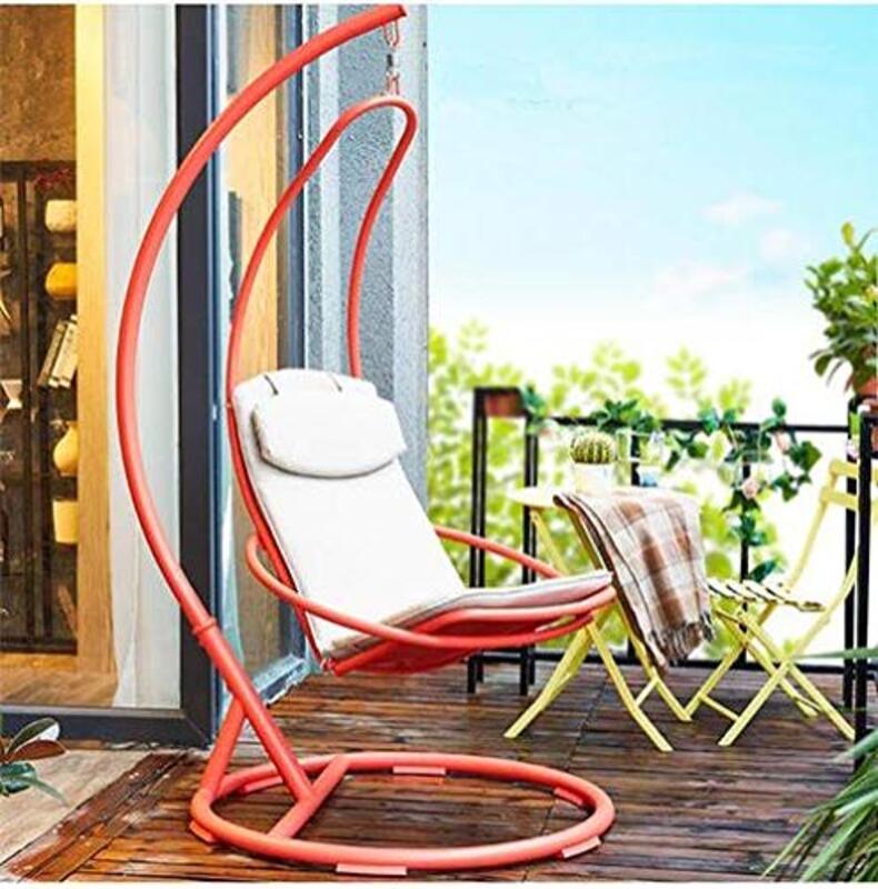Ex Yulan Metal Leisure Outdoor Hanging Chair, JHA-178L- 349, Orange