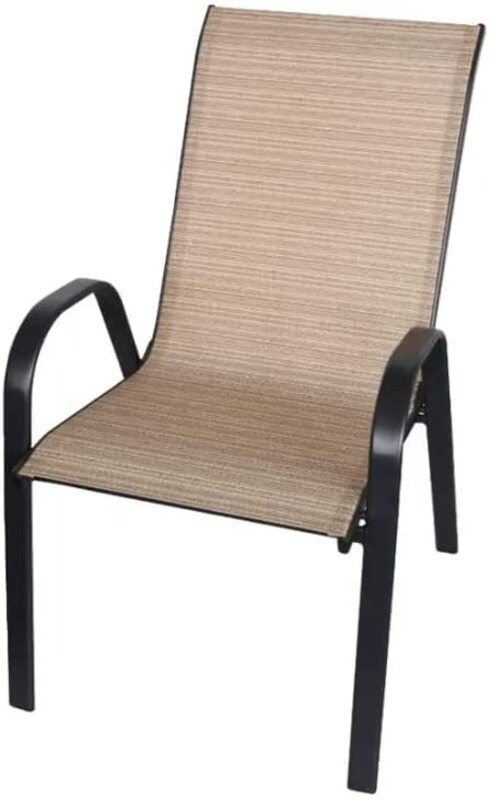 Yulan Outdoor Stack Chair with Flex Comfort Material, Beige