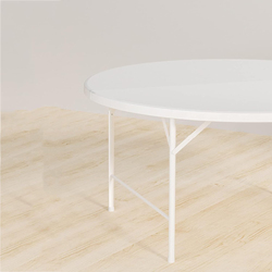 Yulan ZY135-0375 Outdoor Round Folding Table, White
