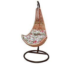 Yulan Comfortable Outdoor Patio Swing Hanging Chair, 542, Orange
