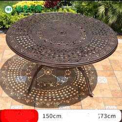 Yulan B 7 Piece Outdoor Furniture Dining Set 6 Chairs and a Round Table with Umbrella Hole, Multicolour