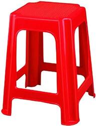 Ex High Square Stool for Indoors & Outdoors, 026, Red