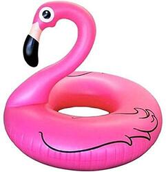 Flamingo Float Inflatable Baby Swim Ring, Dark Pink