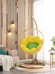 Yulan Transparent Bubble Swing Chair, Gold