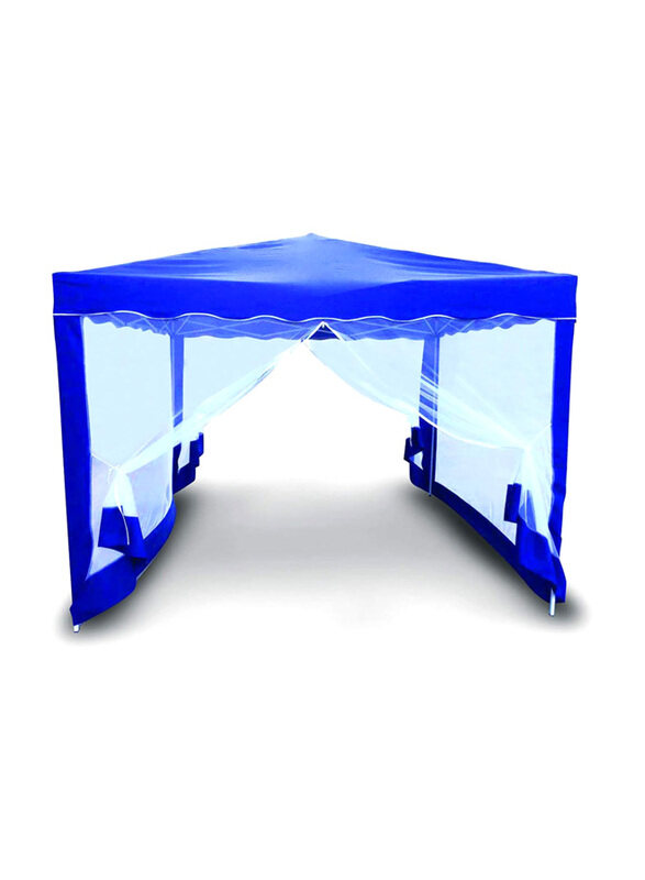

Yulan Outdoor Pop Up Foldable Gazebo with 4 Side Net Walls, Blue