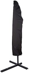 Yulan Outdoor Patio Cantilever Umbrella Cover Waterproof UV Resistant Dustproof Market Parasol Cover with Zipper, Black