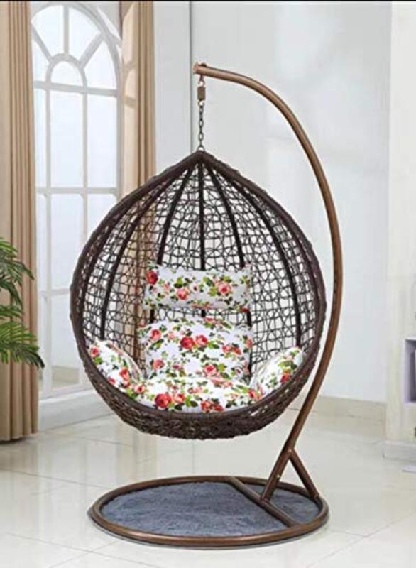Ex Comfortable Hanging Chair Outdoor Patio Swing Hanging Chair, YL3-314, Brown