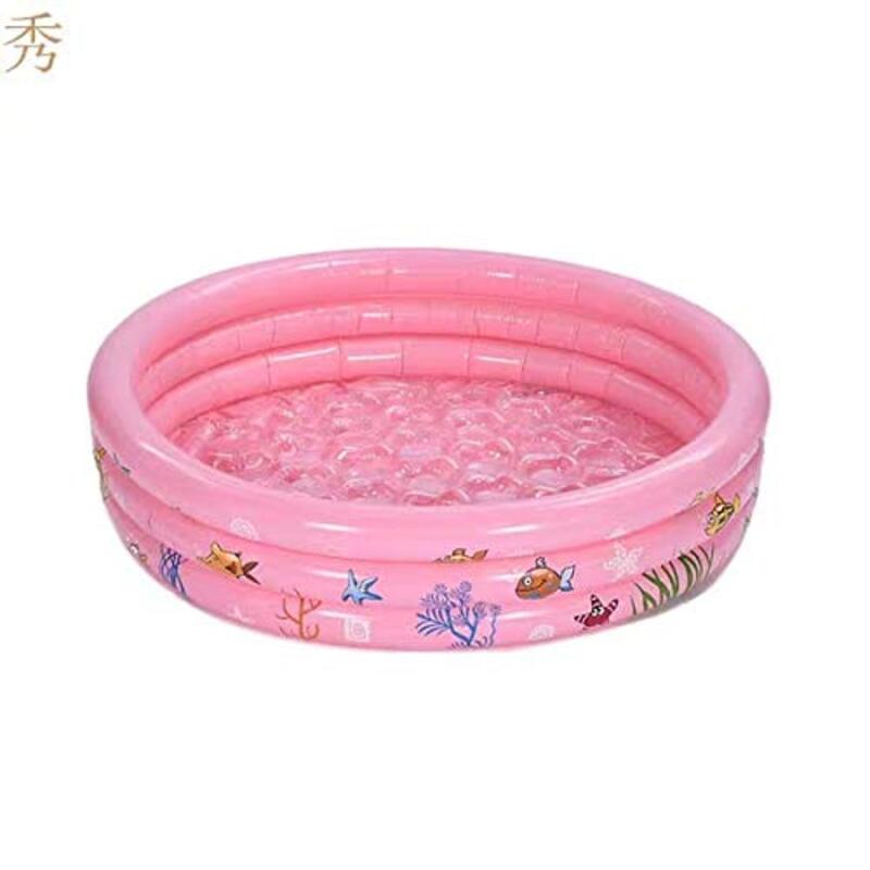 Ex 3-Ring Baby Swimming Pool, 130cm, Pink