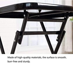 Yulan Iron Retro Simple Folding Table, Black
