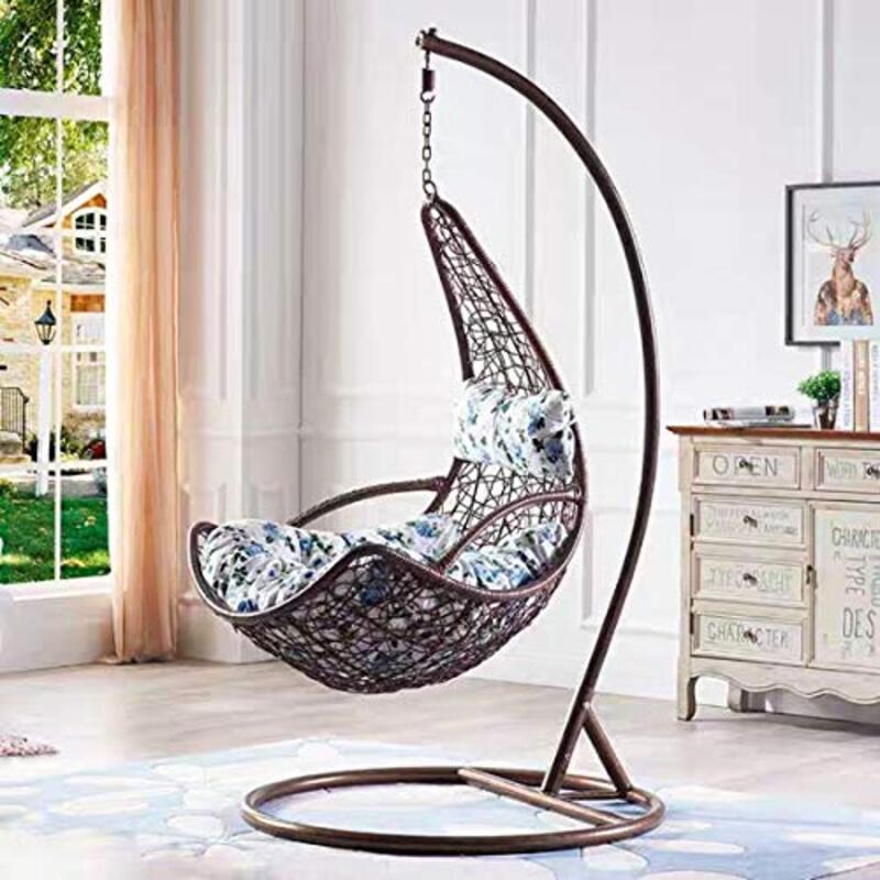 Yulan Comfortable Outdoor Patio Swing Hanging Chair, FY001-016, Brown
