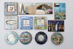 Yulan Dubai Souvenir Fridge Magnets, Multicolour, 12 Pieces