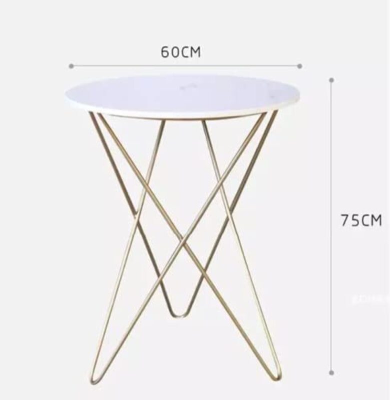 Yulan Modern Luxury Iron Golden Metal for Living Room Table & Chair Set, Multicolour