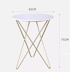 Yulan Modern Luxury Iron Golden Metal for Living Room Table & Chair Set, Multicolour