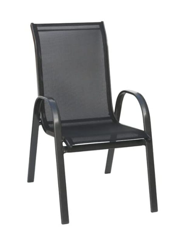 

Yulan Comfortable Elastic Material Outdoor Stacking Chair, Black