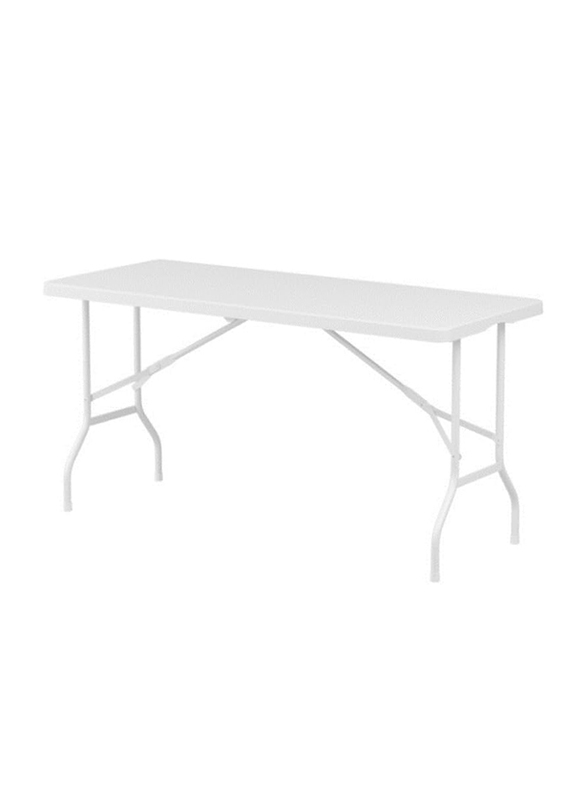 Yulan ZC180-0377 Outdoor Multipurpose Plastic Table, White