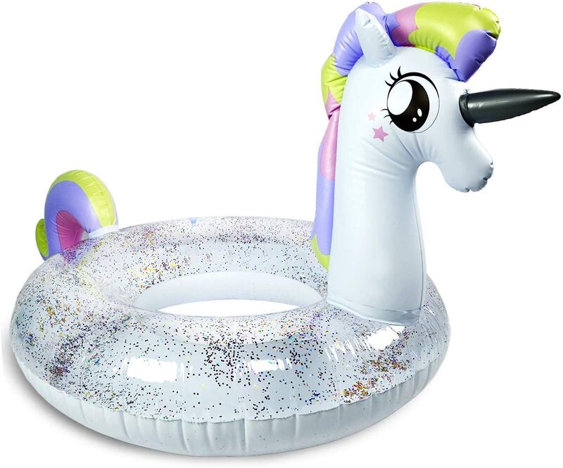 Yulan Unicorn Kids Floats Pool Ring, 90cm, Multicolour