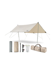 Yulan Outdoor Portable Tent Tarps, White