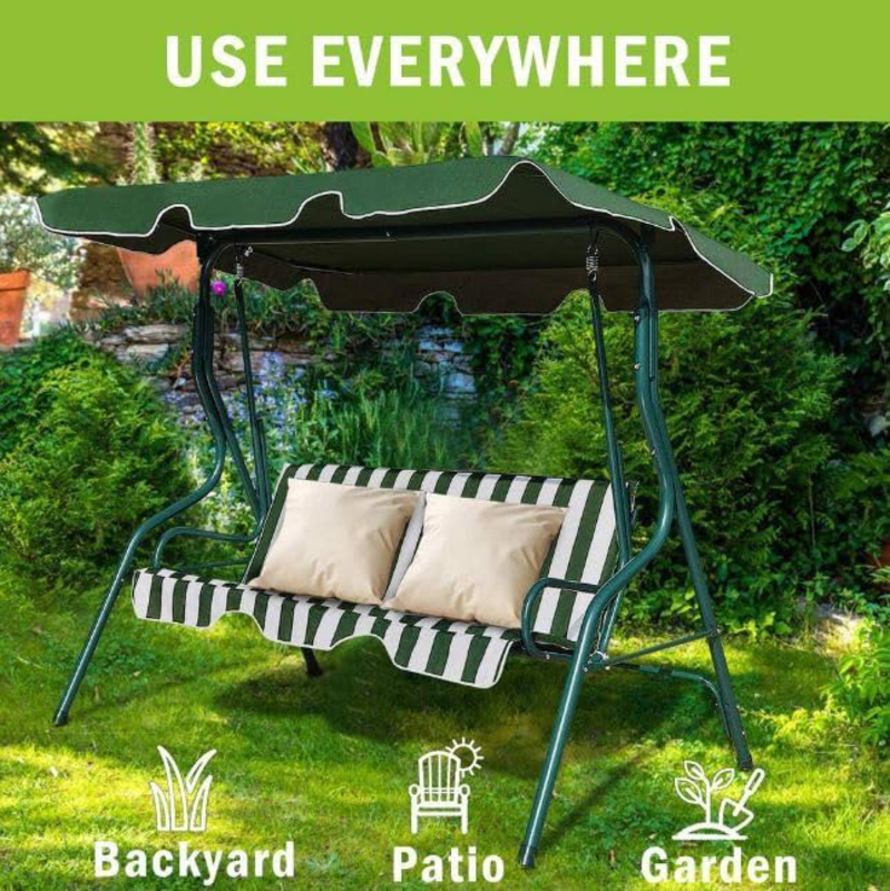 Yulan Sw002-0367 Outdoor Patio Swing Chair, Green