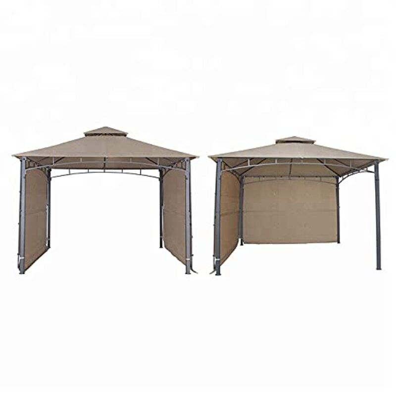 Yulan Outdoor Sun Shade Shelter with Dual Side, Khaki