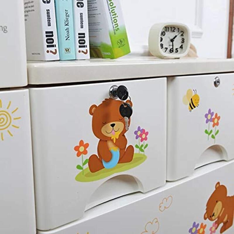 Yulan Drawers Storage Cabinets with 5 Drawers for Kids, 1255-043, White