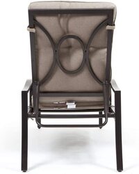 Ex Yulan Outdoor Aluminium Chaise Lounge with Cushion, Grey
