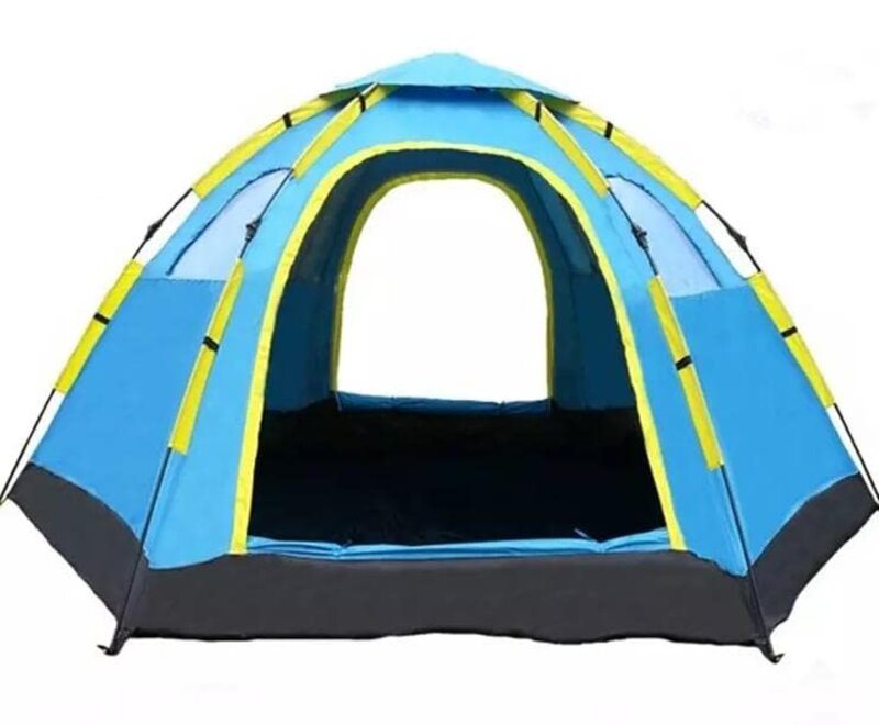 Yulan 4 Person Waterproof & Windproof Portable Pop Up Tents, Multicolour