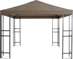 Yulan Modern Outdoor Gazebo with Canopy Weather Resistant Roof & Steel Frame, Multicolour