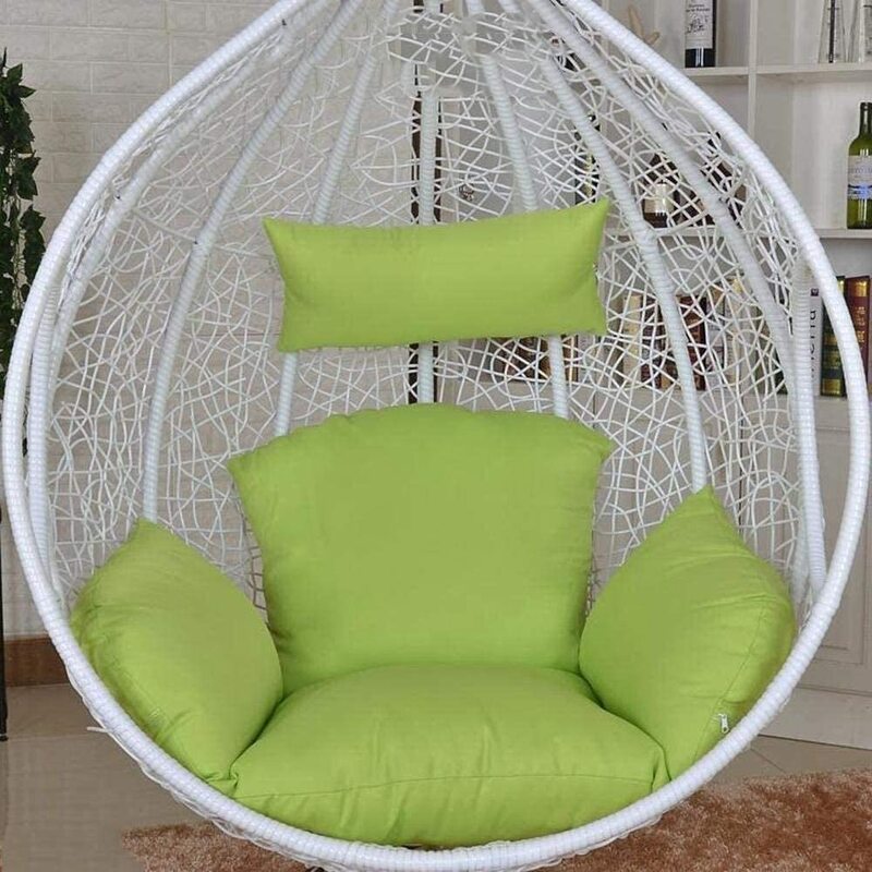 Yulan Hanging Egg Hammock Chair Cushion, 551, Green