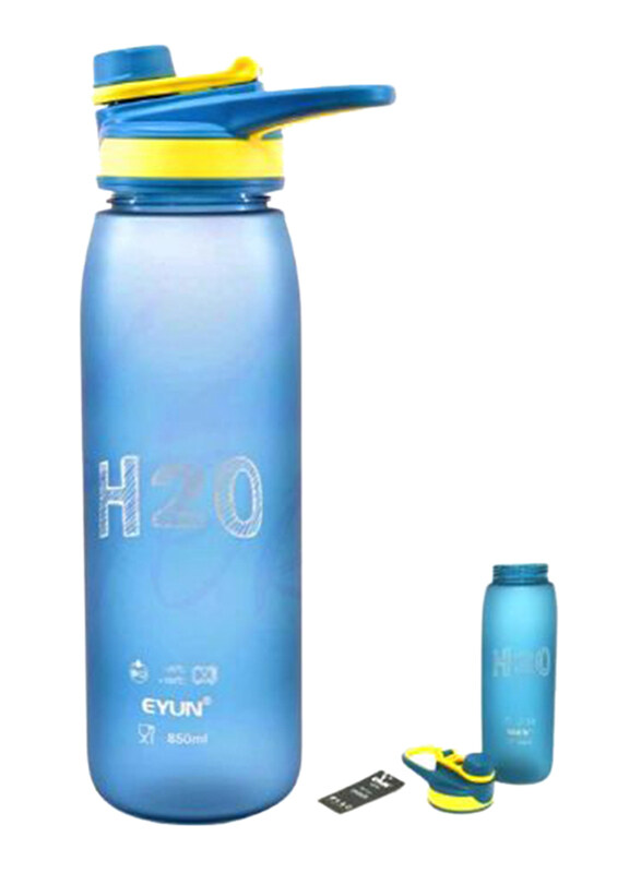 

Eyun 850ml H2O Plastic Water Bottle, Blue