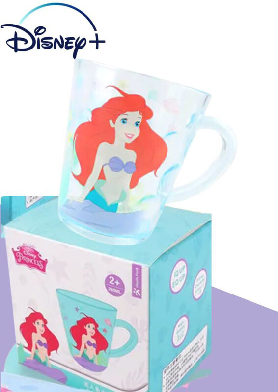 

Disney Ariel Transparent Children Water Glasses, Blue