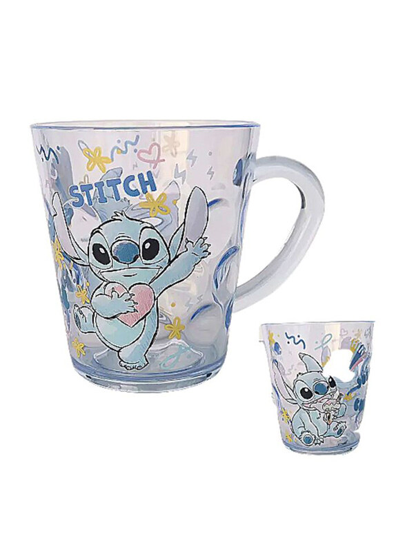 

Disney Stitch Transparent Children Water Glasses, Blue
