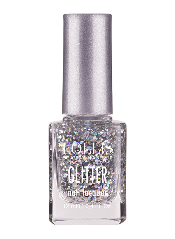 

Lollis Glitter Nail Polish, Silver, 106