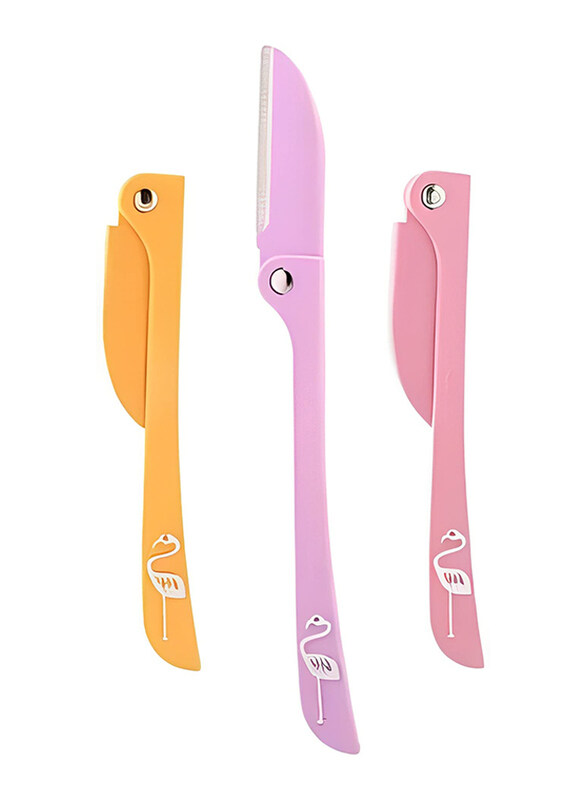 

Feather-Flamingo Razors for Facial Hair, 3 Pieces, Multicolour