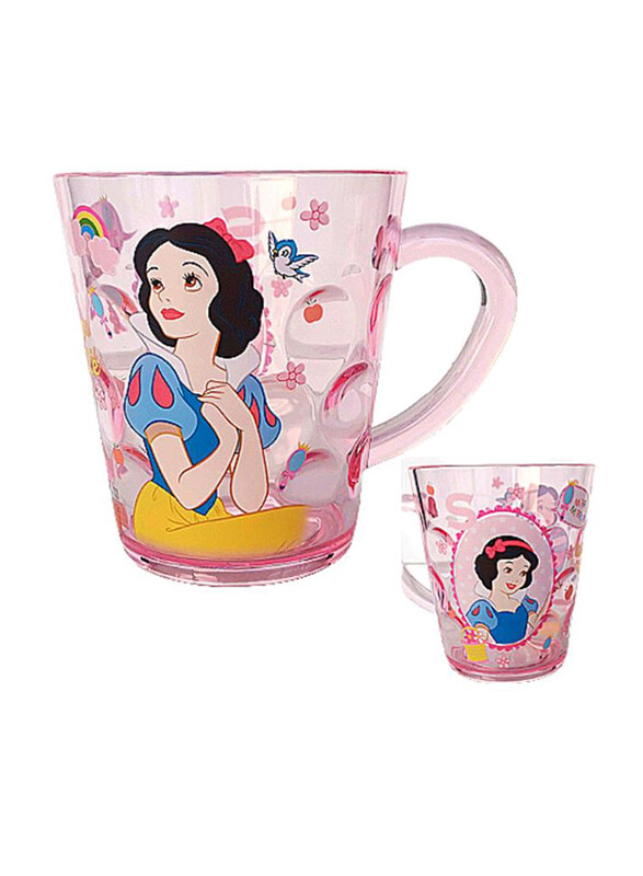 

Disney Snow White Transparent Children Water Glasses, Pink