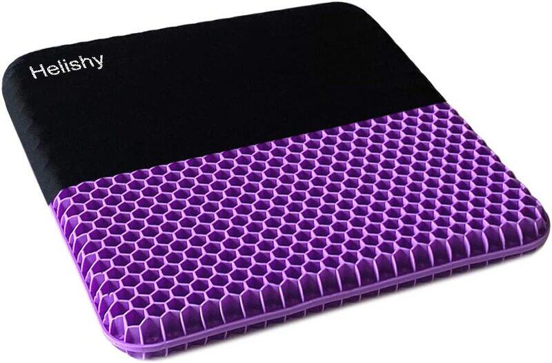 

Helishy Double Thick Egg Gel Seat Cushion for Pressure Pain Relief, Purple