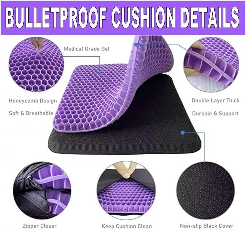 

Bulletproof Enterprise Thick Seat Cushion Enterprise Gel Seat Cushion, Purple