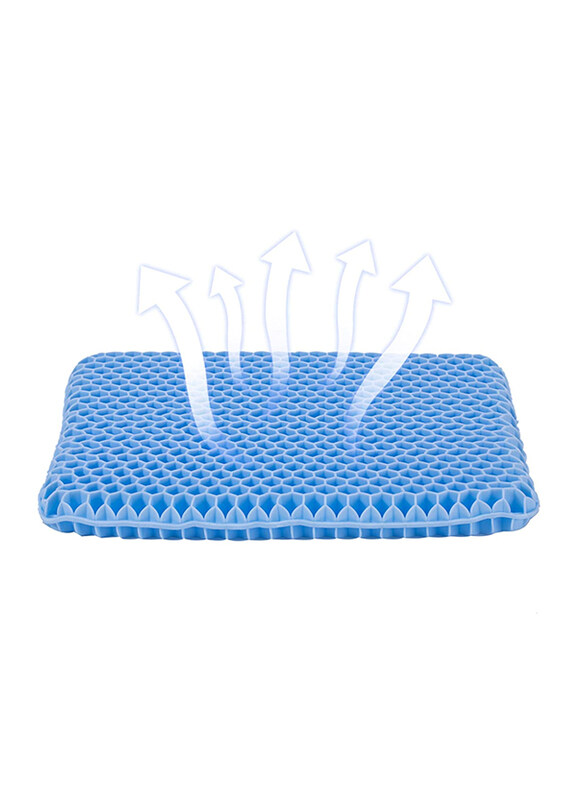 

Seseat 2020 Third Generation Honeycomb Design Indoor Gel Seat Cushion, Blue